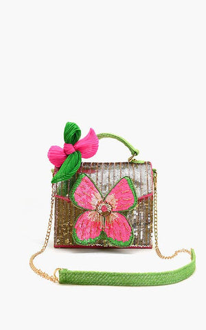 America & Beyond - Glam Doll Floral Top Handle Bag