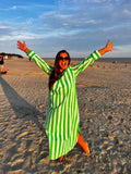 Rosehip Design - Brige Kaftan Dress - Verde