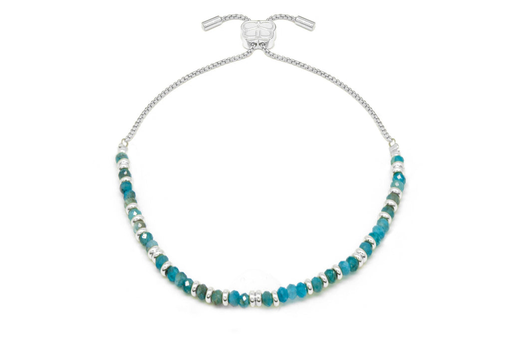 Boho Betty - Mystical Apatite Silver Bracelet