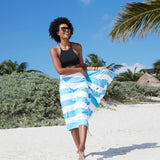 Dock & Bay UK - Dock & Bay Quick Dry Towels - Cabana - Tulum Blue: Tulum Blue / Large (63x35