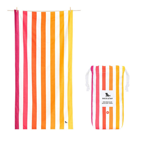 Dock & Bay UK - Dock & Bay Quick Dry Towels - Summer - Peach Sunrise: Extra Large (78x35
