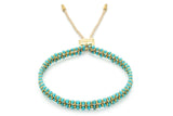 Boho Betty - Talia Turquoise Gold Braided Bracelet