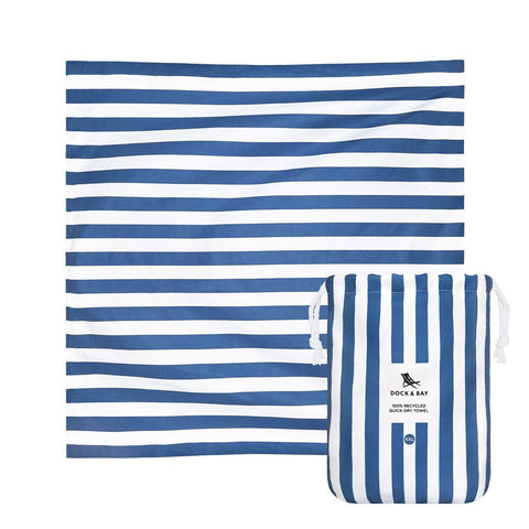 Dock & Bay UK - Quick Dry Towel for Two-Double Extra Large - Whitsunday Blue: Double Extra Large (180x200cm)