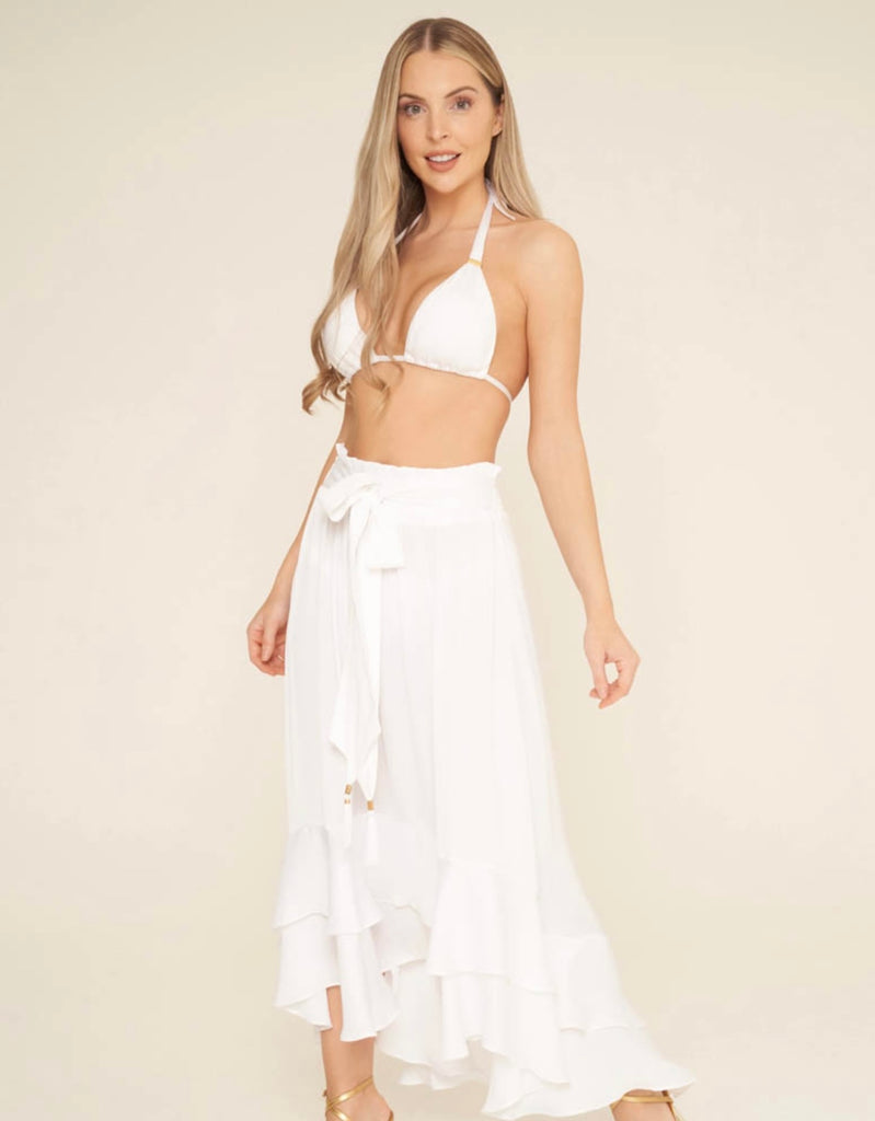 NAIA Beach Kiki skirt - white Dress NAIA Beach beach dress beach to bar cover up dress multiway resort wear skirt