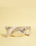 Maradji - GOLD MACRAMÉ LEATHER FANNY PACK NICOLE