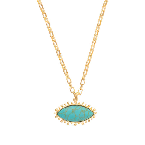 Talis Chains - Turquoise Pendant Necklace Talis Chains