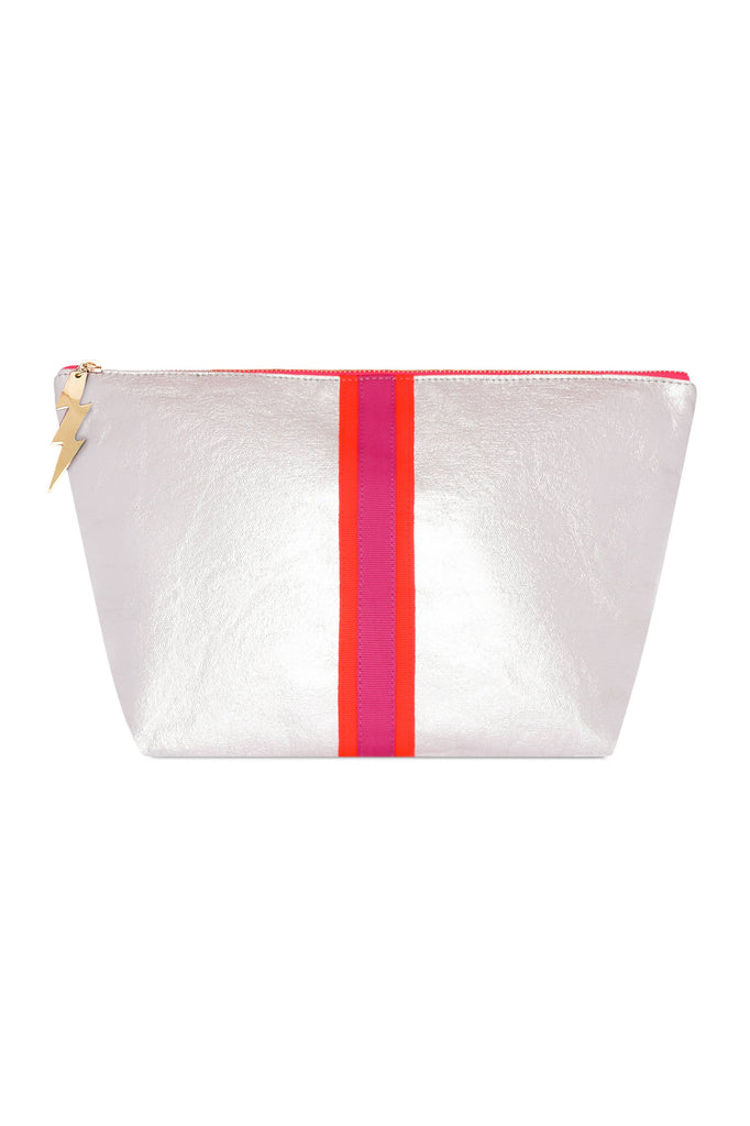 Cockatoo - LARGE SHEENY SILVER BAG