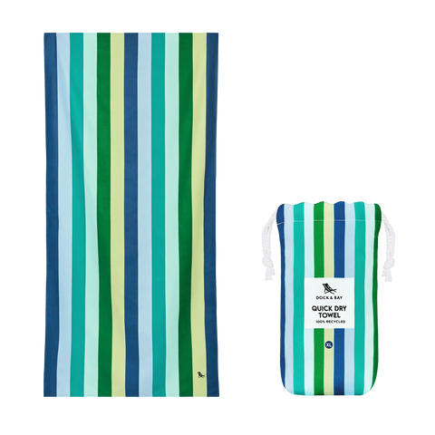 Dock & Bay UK - Dock & Bay Quick Dry Towels - Summer - Cool Lagoon: Extra Large (200cmx90cm)