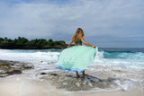 Ollie Burwell - Geo - Green | Voile | Hand Printed Sarong
