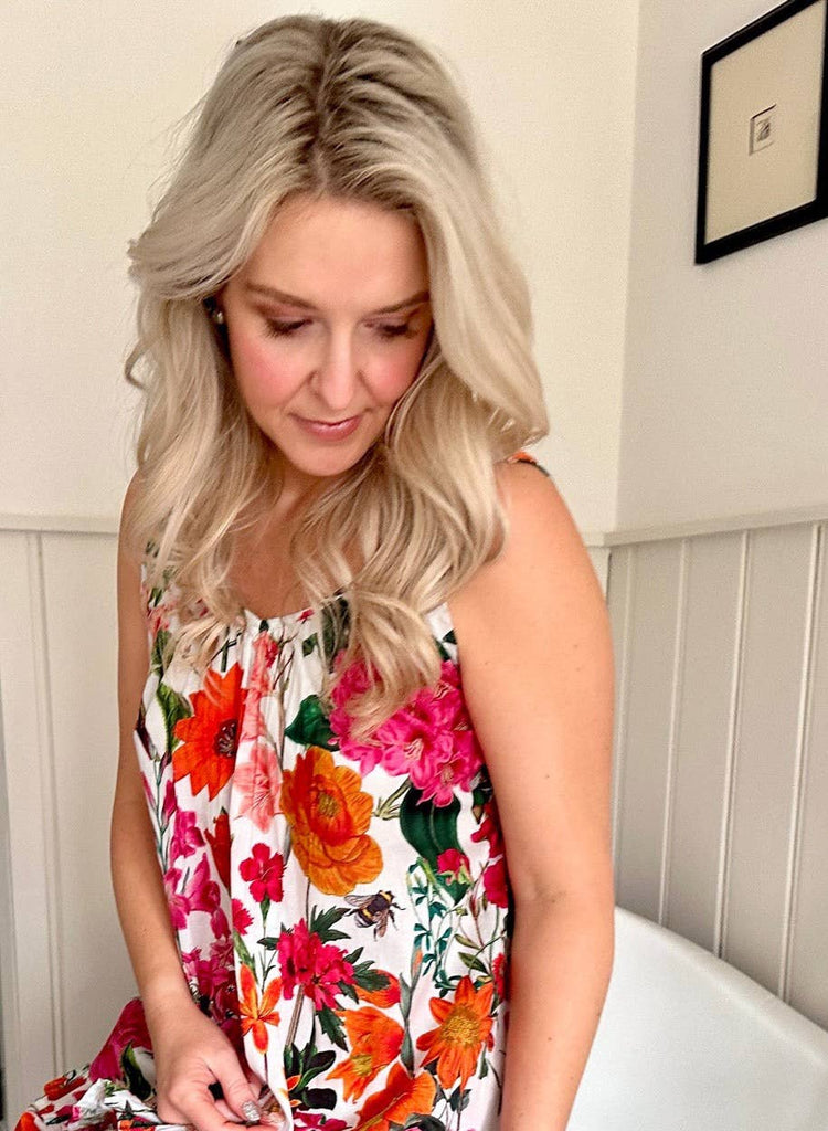Rosehip Design - Short Strappy Nightie - Radiance
