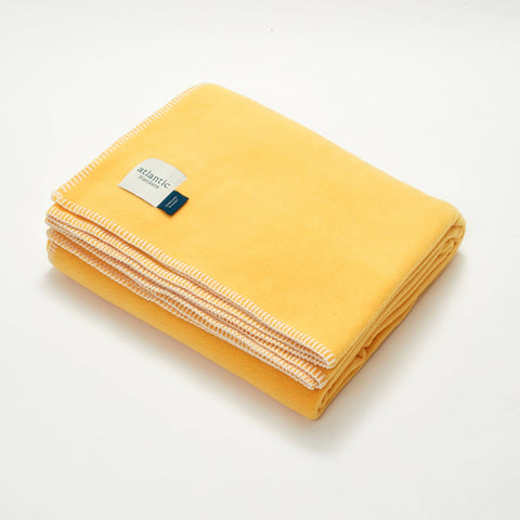 Atlantic Blankets - Fleece Blanket: Yellow / Large blanket 145 x 200cm