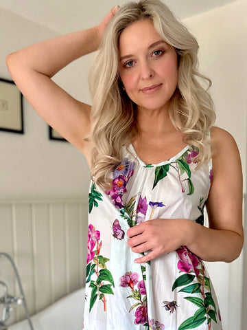 Rosehip Design - Short Strappy Nightie - Mavis