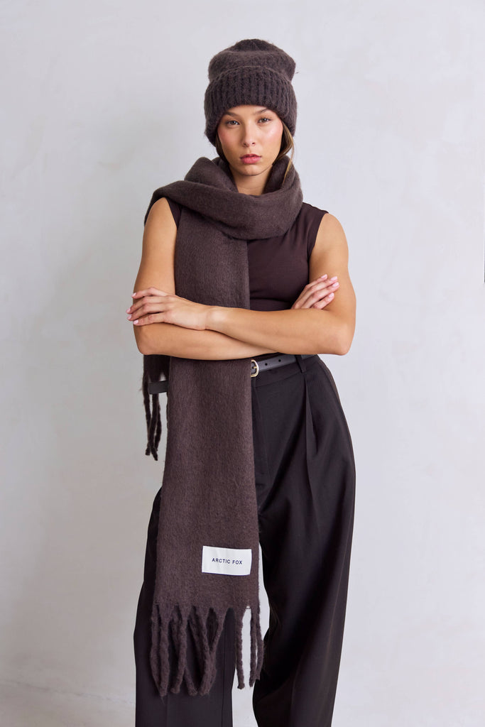 ARCTIC FOX & CO. - The Reykjavik Beanie Hat - 100% Recycled - Ground Coffee