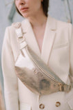 Maradji - GOLD MACRAMÉ LEATHER FANNY PACK NICOLE