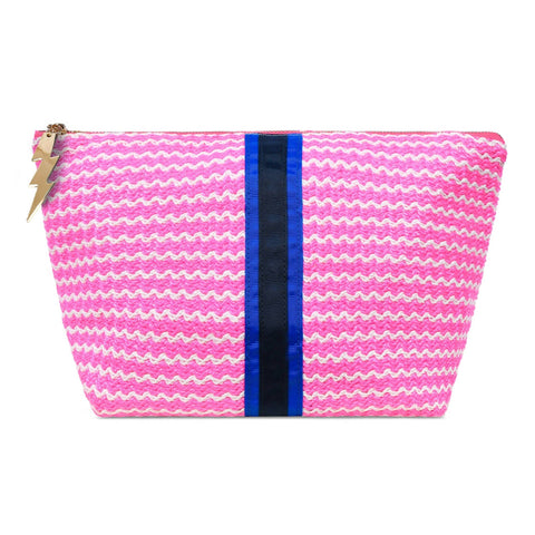 Cockatoo - Large Hot Pink Wiggle Weave Bag