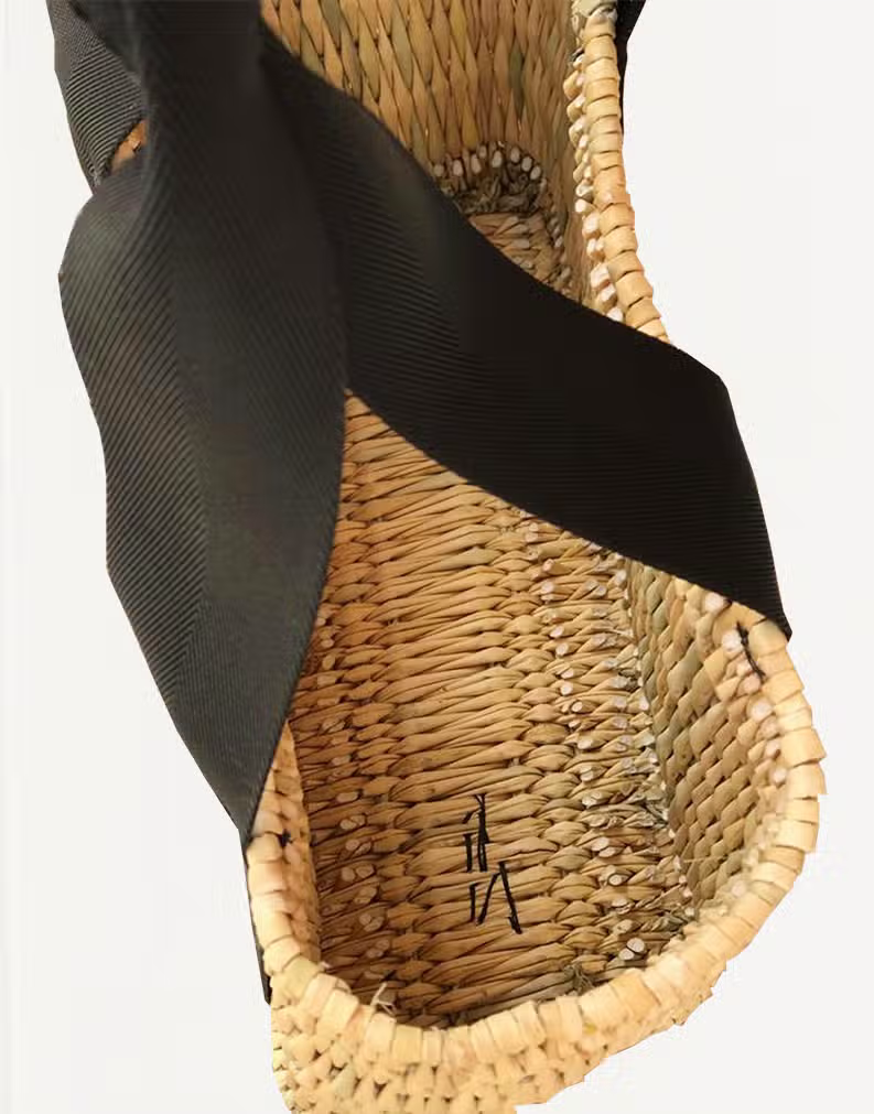 MARRAKECH METACRAFT LTD - Moroccan weaved baskets picnic basket with large strapes: Large