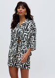 Raffya - Nicola Button Down Warhol Print Shirt In Multi: 10