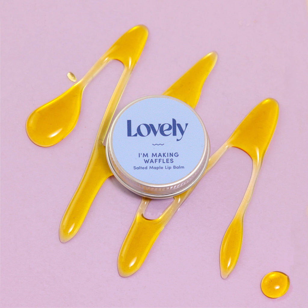Lovely Skincare - Lip Balm - I'm Making Waffles - Salted Maple