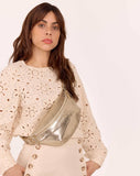 Maradji - GOLD MACRAMÉ LEATHER FANNY PACK NICOLE