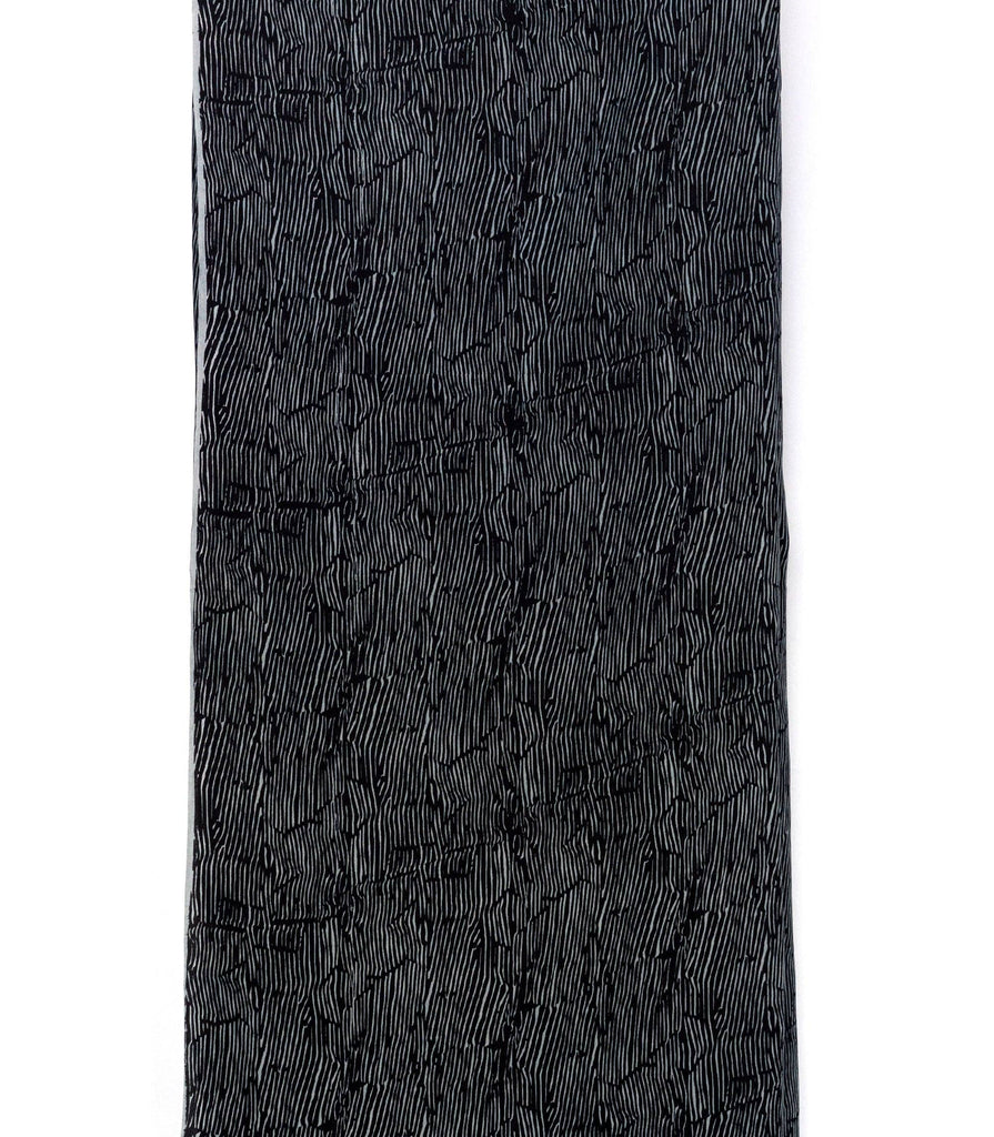 Ollie Burwell - Black Echo | Eco-Friendly | Silk Sarong | Scarf | Hand-Print