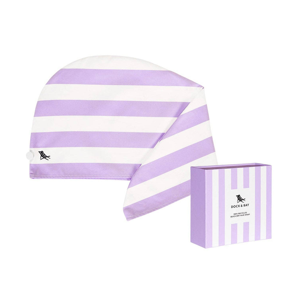 Dock & Bay UK - Dock & Bay Hair Wrap - Quick Dry Hair Towel - Lombok Lilac: One Size Dock & Bay UK