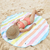 Dock & Bay UK - Dock & Bay Quick Dry Towels - Round - Unicorn Waves: Unicorn Waves / Round (66x66
