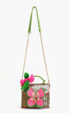 America & Beyond - Glam Doll Floral Top Handle Bag