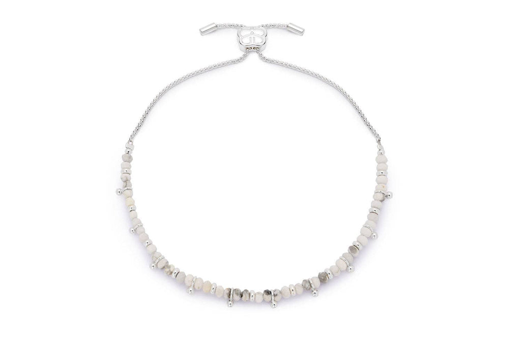 Boho Betty - Harmony White Howlite Silver
