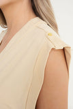 NAIA BEACH - Nina Gold Studded Jersey Dress NAIA Beach beach to bar beach wear gold Jersey dress kaftan Naia