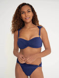 NAIA BEACH - Eva Gathered Side Bikini Pant - Navy NAIA Beach bikini bottom bikini pant coastal culture Naia navy