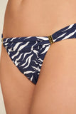 NAIA BEACH - Maia Bikini Brief - Navy Zebra NAIA Beach bikini bikini bottom bikini pant Coastal Culture Naia navy