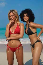 NAIA BEACH - Ursula Bikini Brief - Red NAIA Beach bikini bikini top Coastal Culture Naia navy