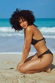NAIA BEACH - Ursula Bikini Brief - Black NAIA Beach bikini bikini top Coastal Culture Naia navy