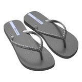 IPANEMA - Exuberance Chrome Graphite Flip Flops Ipanema 100% recyclable PVC flip flops beach wear Brazilian flip flops chrome comfy flip flops designer flip flops eco flip flops glam Ipanema Ipanema flip flops ladies flip flops metallic pool shoes recycle flip flops silver summer shoes