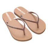 IPANEMA - Exuberance Sunkissed Tan Flip Flops Ipanema 100% recyclable PVC flip flops beach wear Brazilian flip flops chrome comfy flip flops designer flip flops eco flip flops glam Ipanema Ipanema flip flops ladies flip flops metallic pool shoes recycle flip flops silver summer shoes
