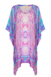 Sophia Alexia Pink Fantasy Silk Kaftan Beachwear Sophia Alexia