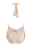 Sophia Alexia Tahiti Twist Swimsuit - Beige Pebbles Swimsuit Sophia Alexia Coastal Culture Sophia Alexia