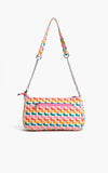 America & Beyond - Rainbow Wings Floral Shoulder Bag