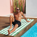 Dock & Bay UK - Dock & Bay Quick Dry Towels - Cabana - Cayman Olive: Extra Large (78x35
