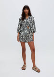 Raffya - Nicola Paperbag Waist Warhol Print Short In Multi: 10