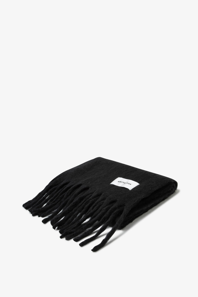 ARCTIC FOX & CO. - The Reykjavik Scarf - 100% Recycled - Black - AW23 ARCTIC FOX & CO.
