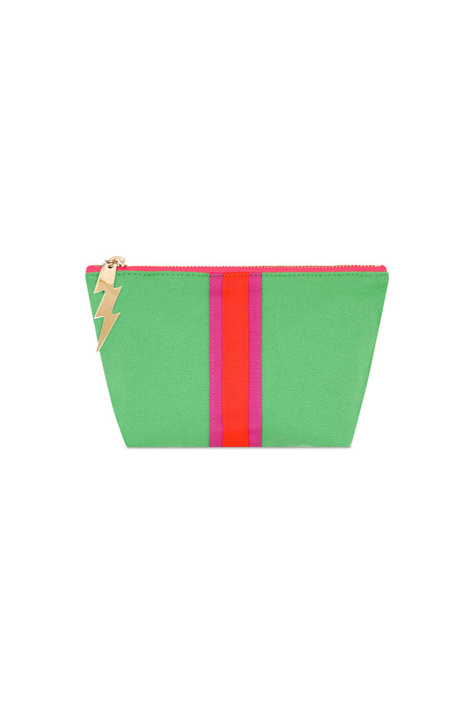 Cockatoo - SMALL LUCKY STRIPE BAG - EMERALD
