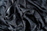 Ollie Burwell - Black Echo | Eco-Friendly | Silk Sarong | Scarf | Hand-Print
