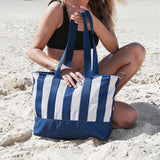 Dock & Bay UK - Dock & Bay Canvas Beach Bags - Whitsunday Blue: One Size