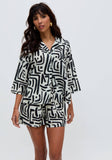 Raffya - Nicola Paperbag Waist Warhol Print Short In Multi: 10