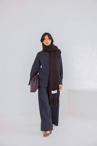 ARCTIC FOX & CO. - The Reykjavik Scarf - 100% Recycled - Ground Coffee - AW25