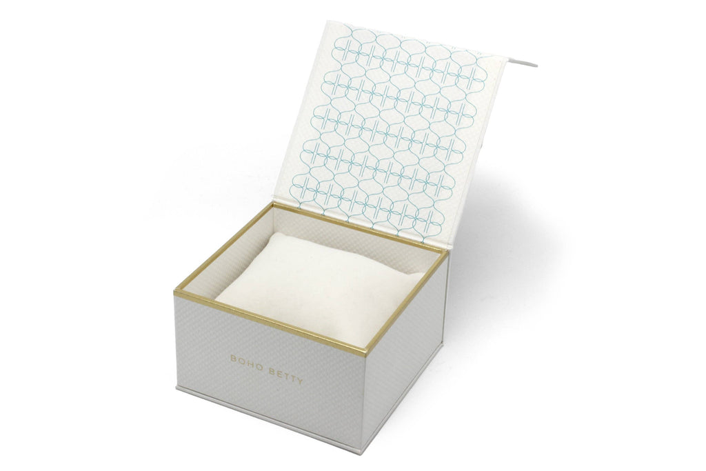 Boho Betty - White Bracelet box with Cushion