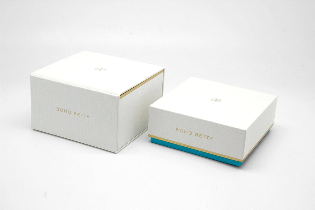 Boho Betty - White Bracelet box with Cushion