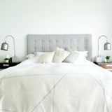 Atlantic Blankets - Coastal Grey Portolan Recycled Cotton Blanket: Large 160 x 200cm