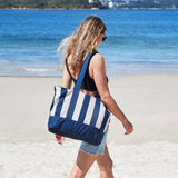 Dock & Bay UK - Dock & Bay Canvas Beach Bags - Whitsunday Blue: One Size
